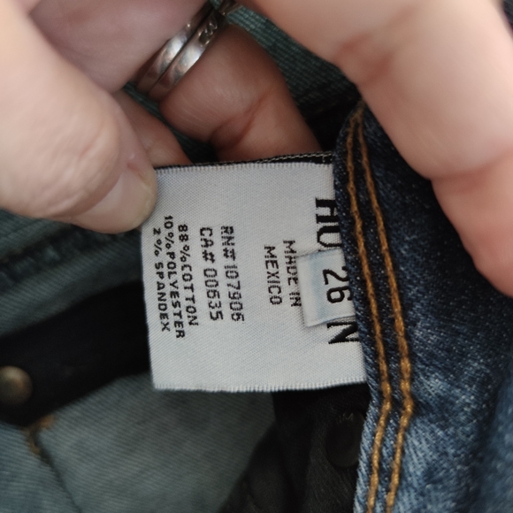 Hudson 💜 Colin Flap Jeans Skinny‎ Stretch Dark - Picture 4 of 11